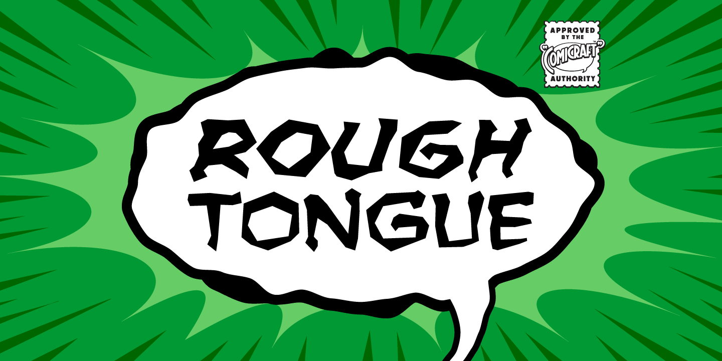 Rough Tongue Font Poster #1