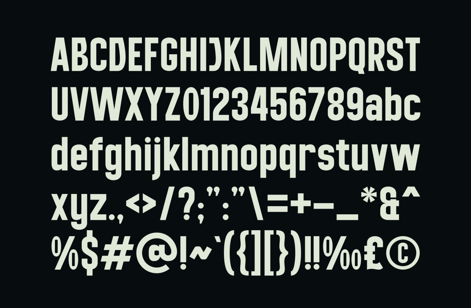 Jales Font Poster #1