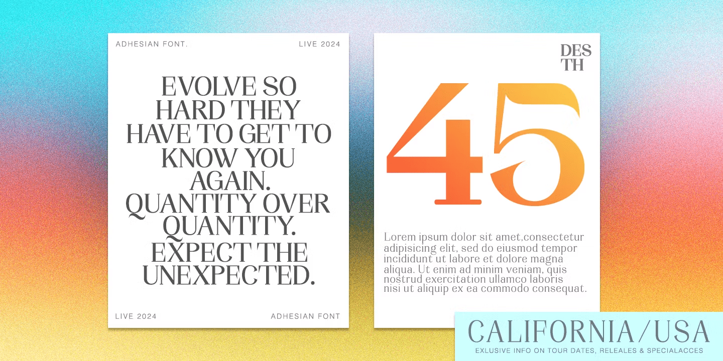 Adhesian Font Poster #1