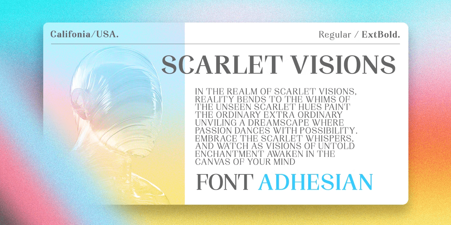 Adhesian Font Poster #1