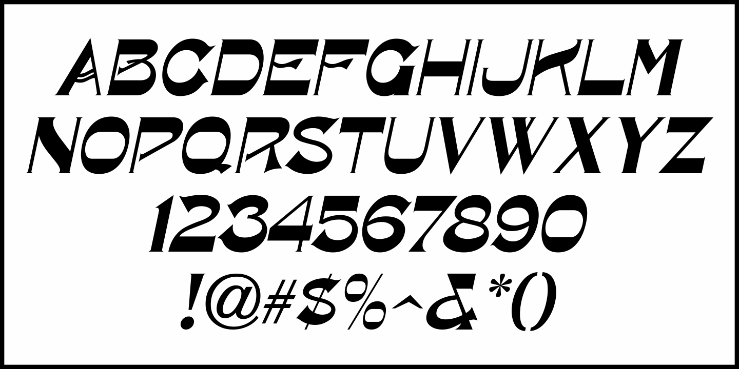 Nouveau Style Font Poster #1