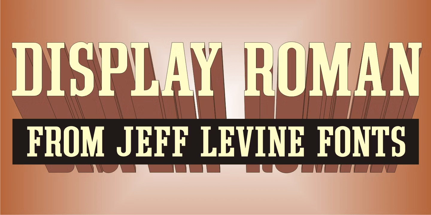 Instant Display Roman Lettering Display Roman Font Family by Jeff Levine Fonts | Font Bros