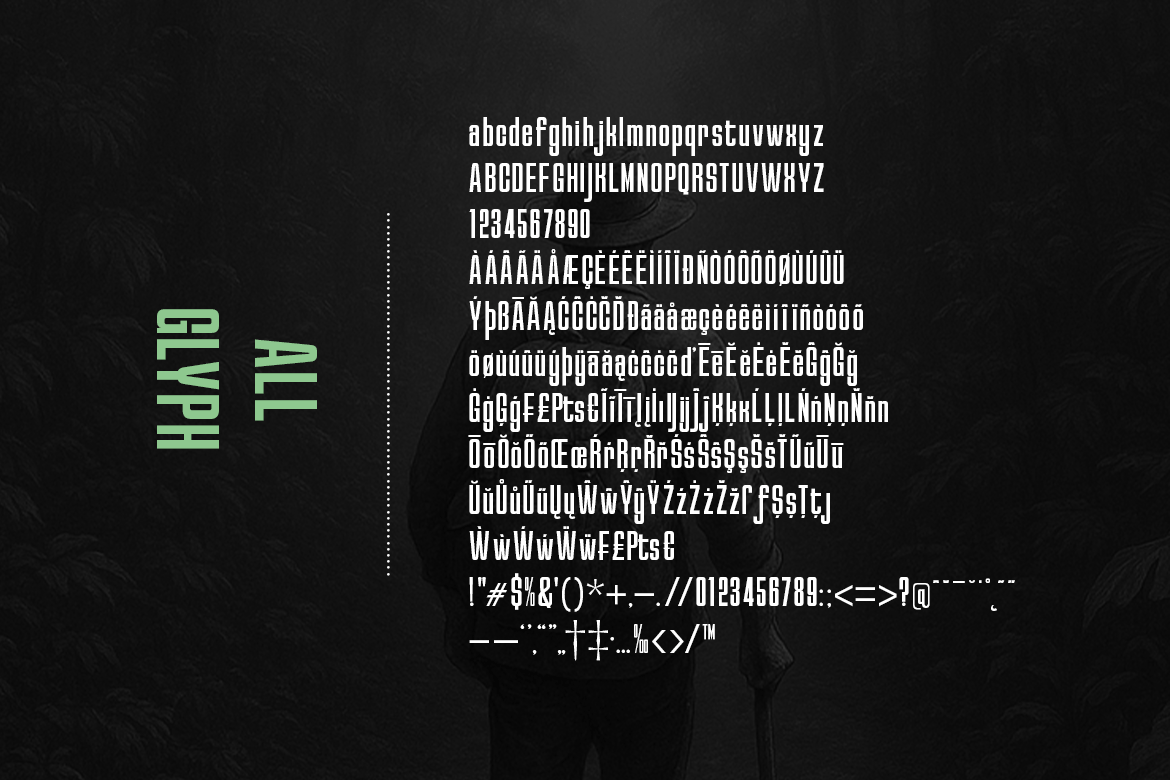 Reflect of Strictly Condensed Font Poster #5