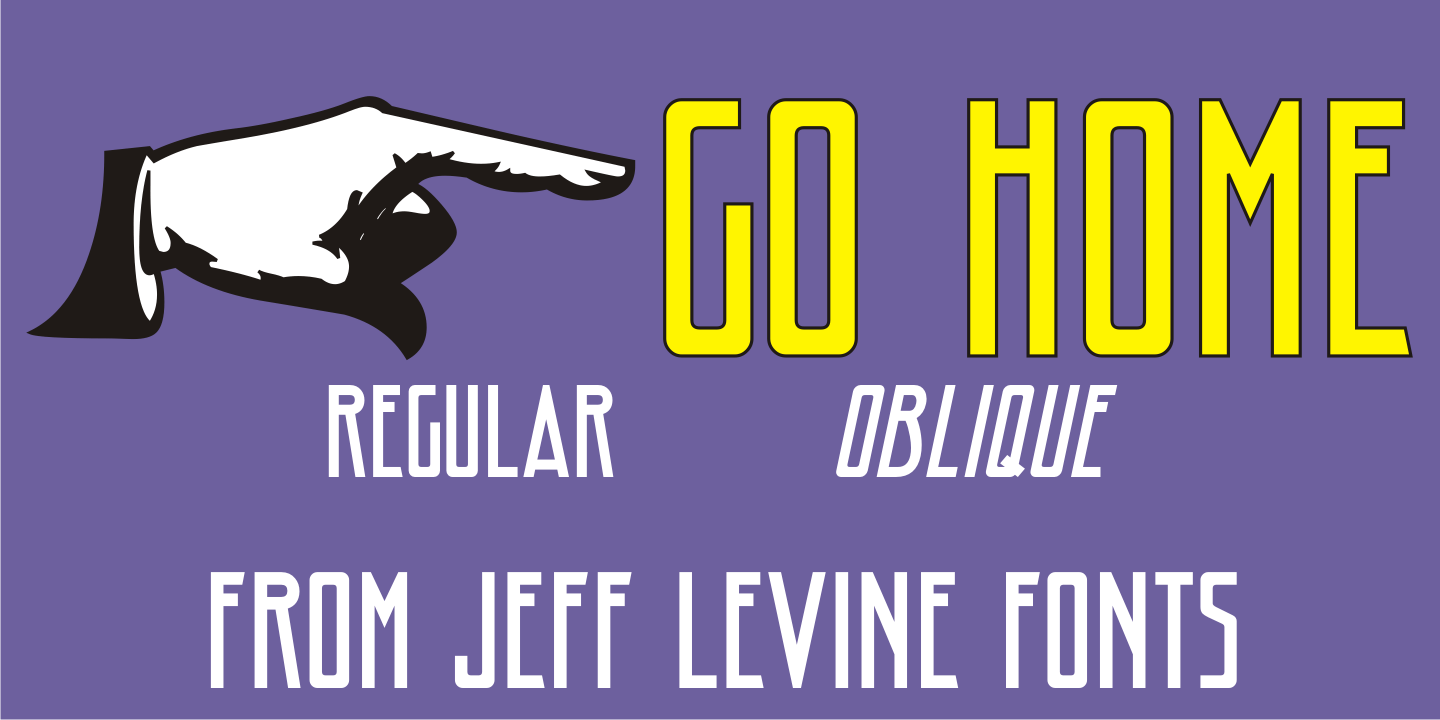 Go Home Font Poster #1