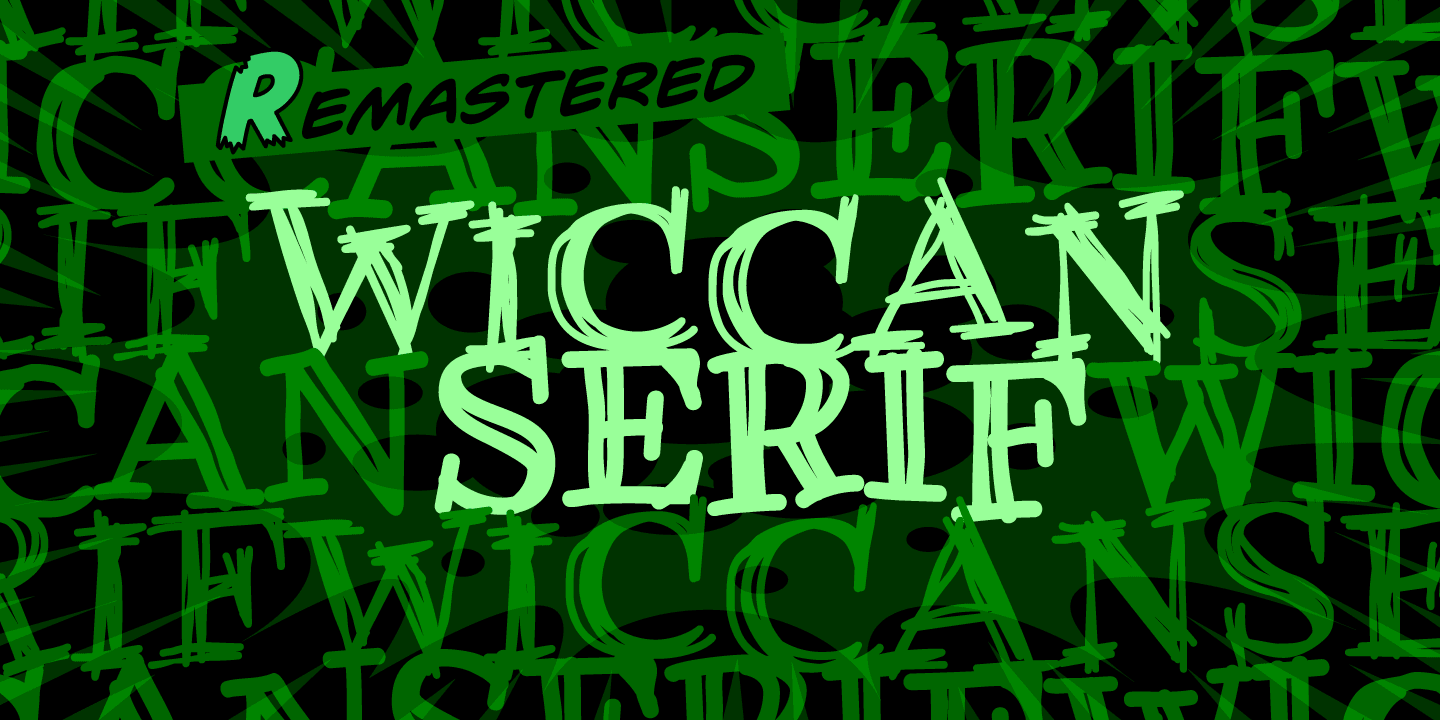 Wiccan Serif Font Poster #1