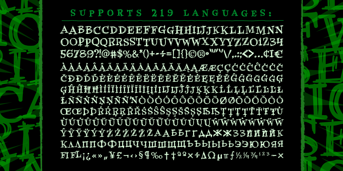Wiccan Serif Font Poster #1