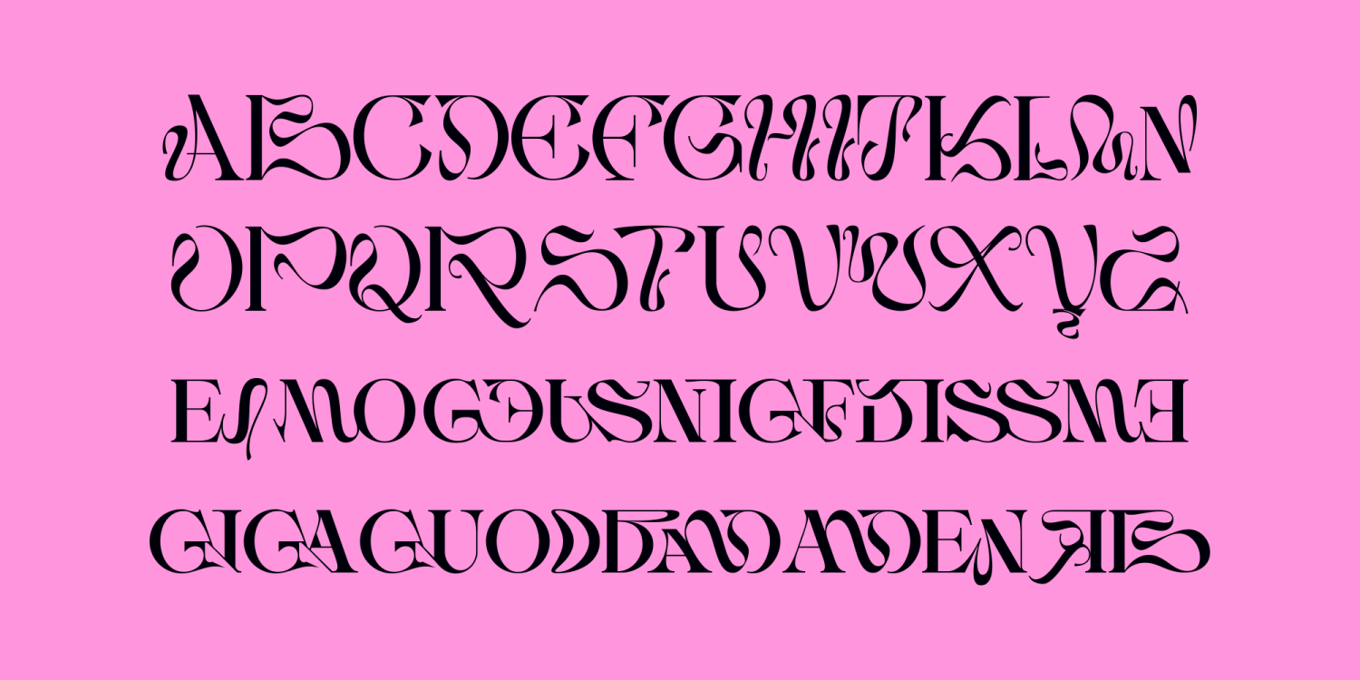 Ebamo Font Poster #8