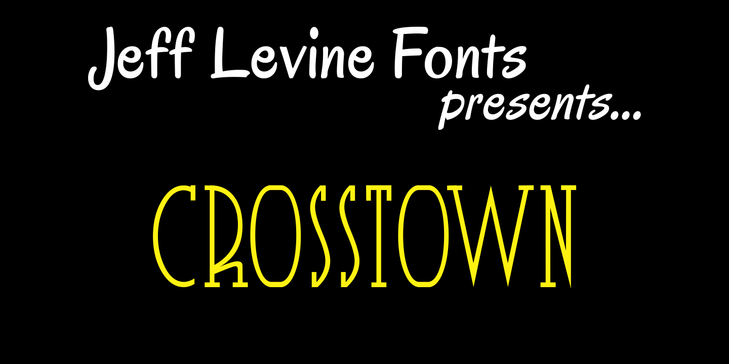 Crosstown Font Poster #1