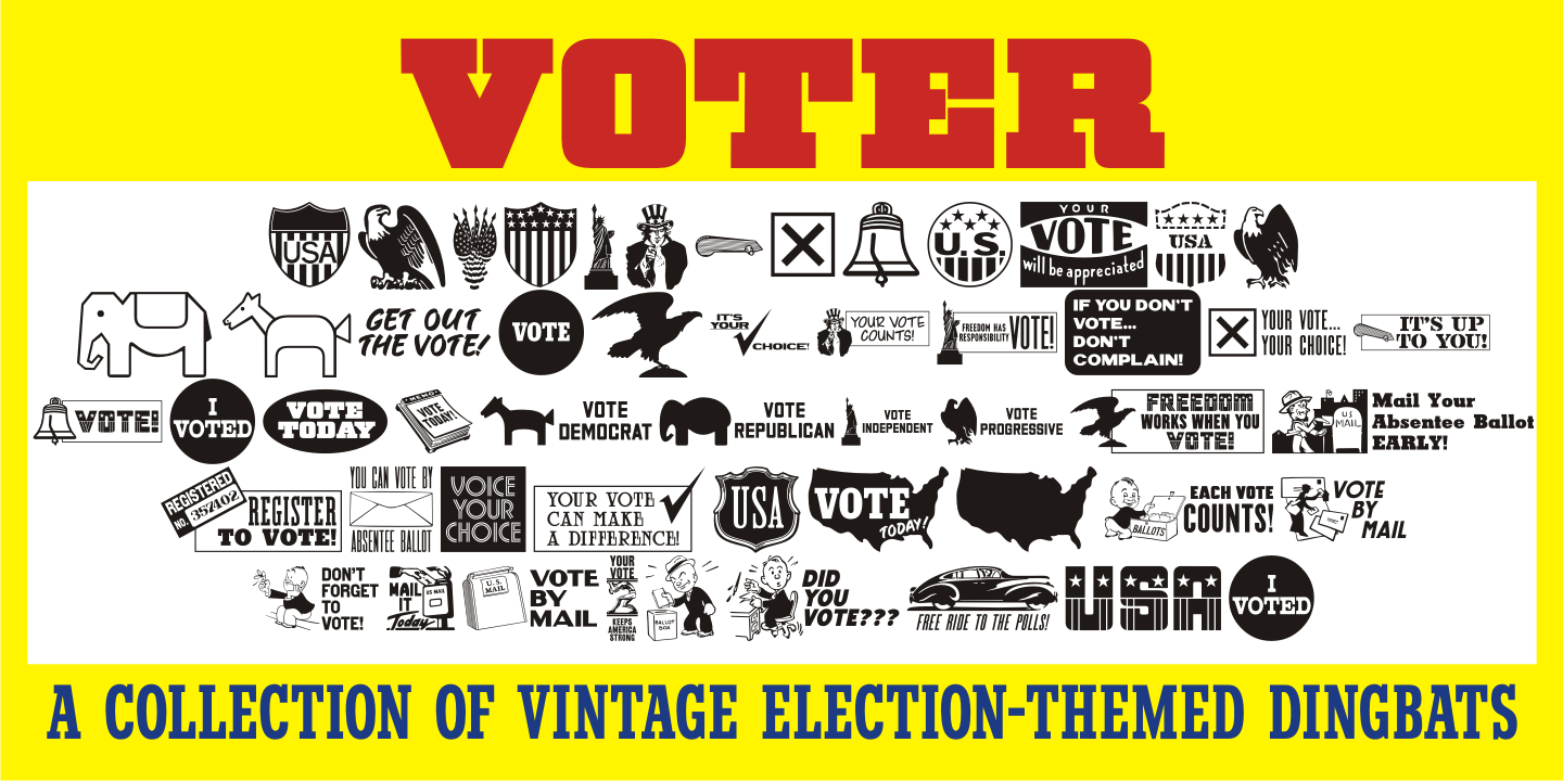 Voter Font Family Poster