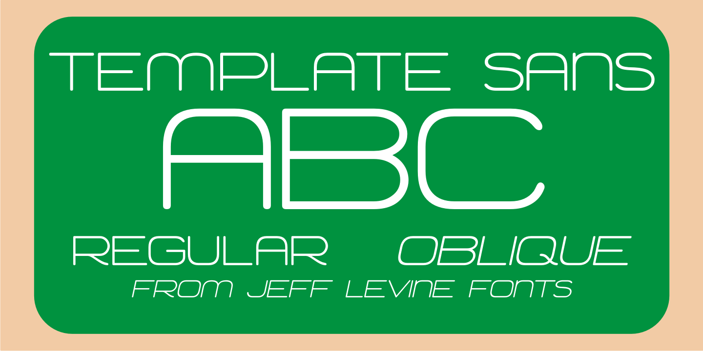 Template Sans Font Family