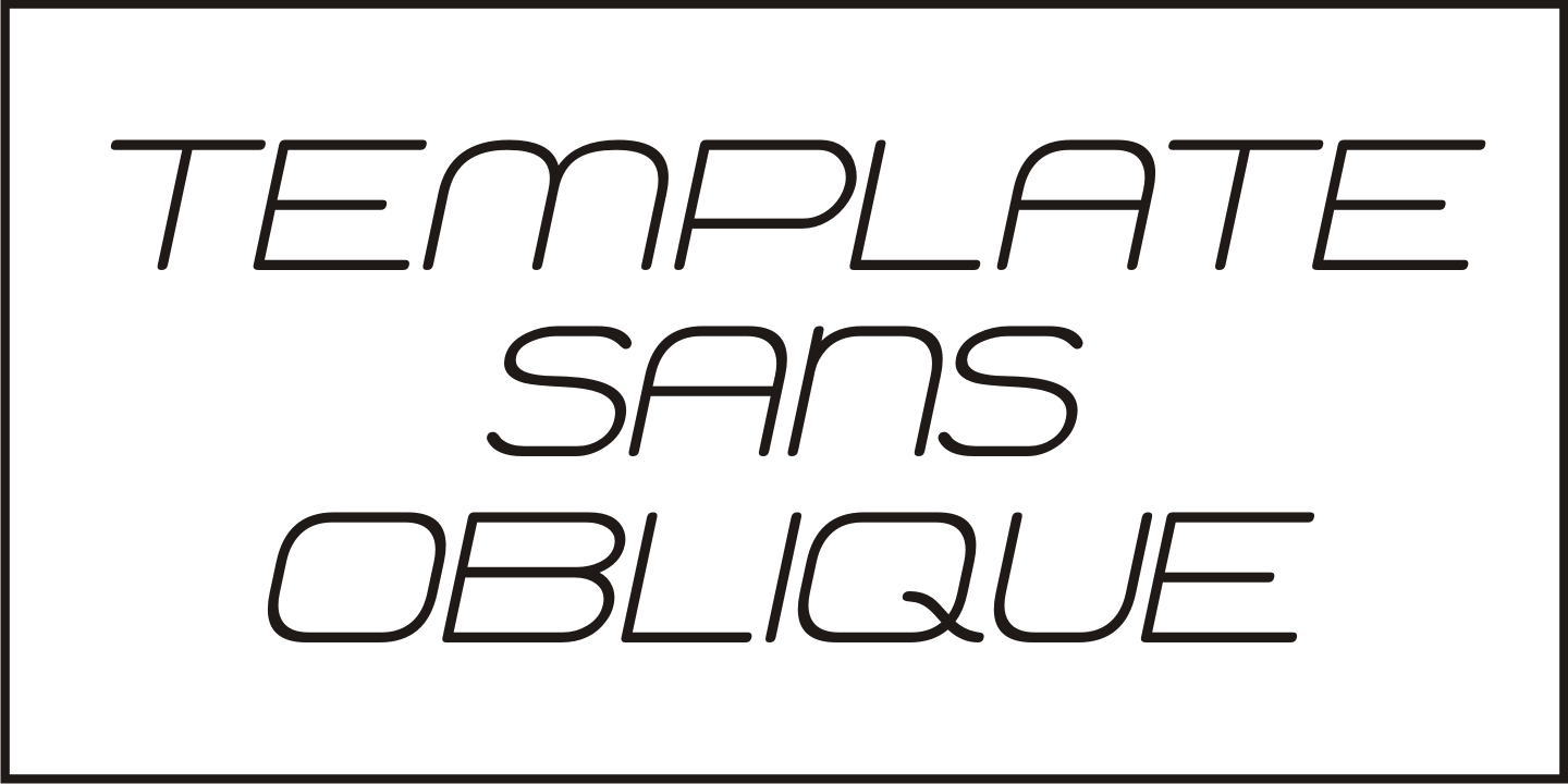 Template Sans Font Poster #1