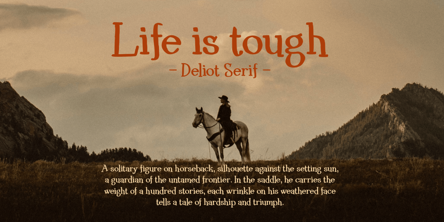Deliot Font Poster #1