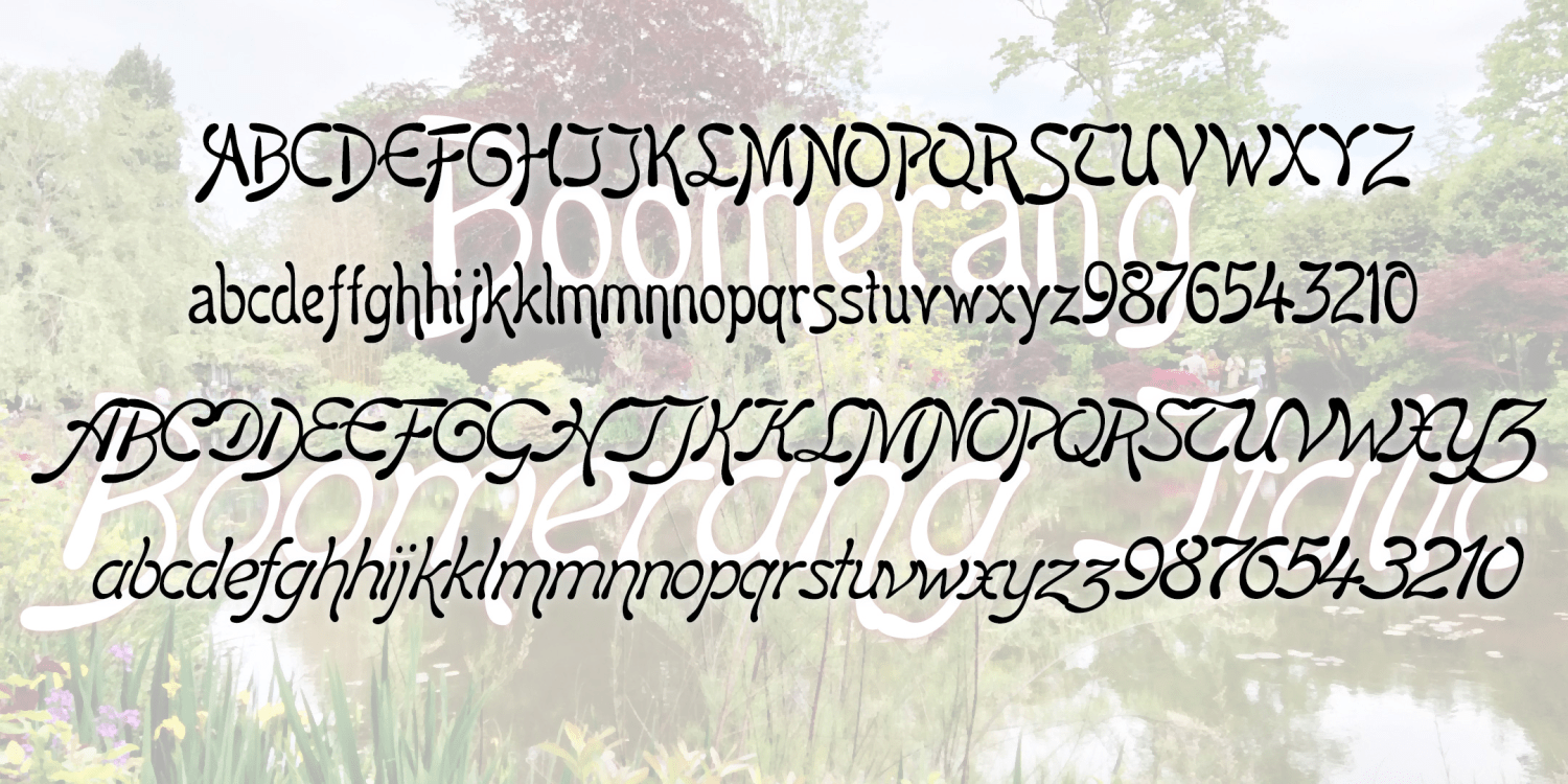 Boomerang Font Family
