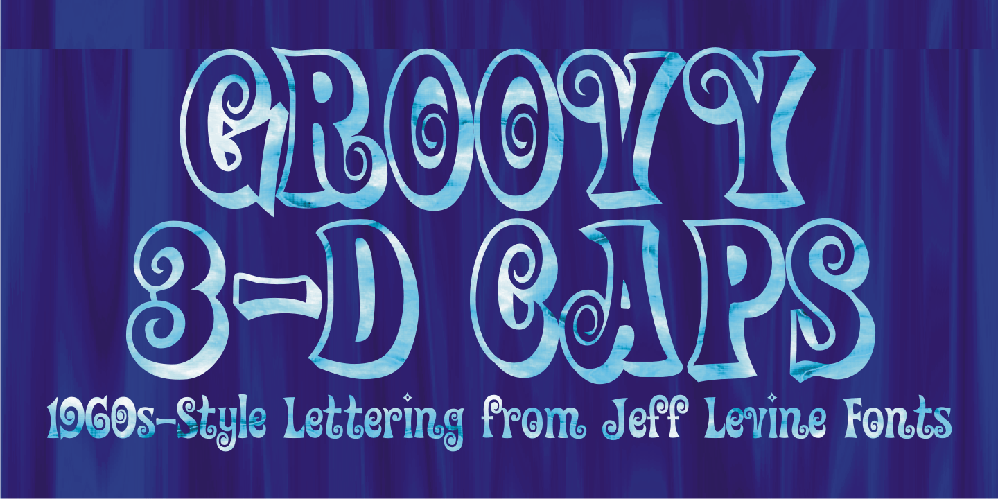 Groovy 3D Caps Font Family Poster