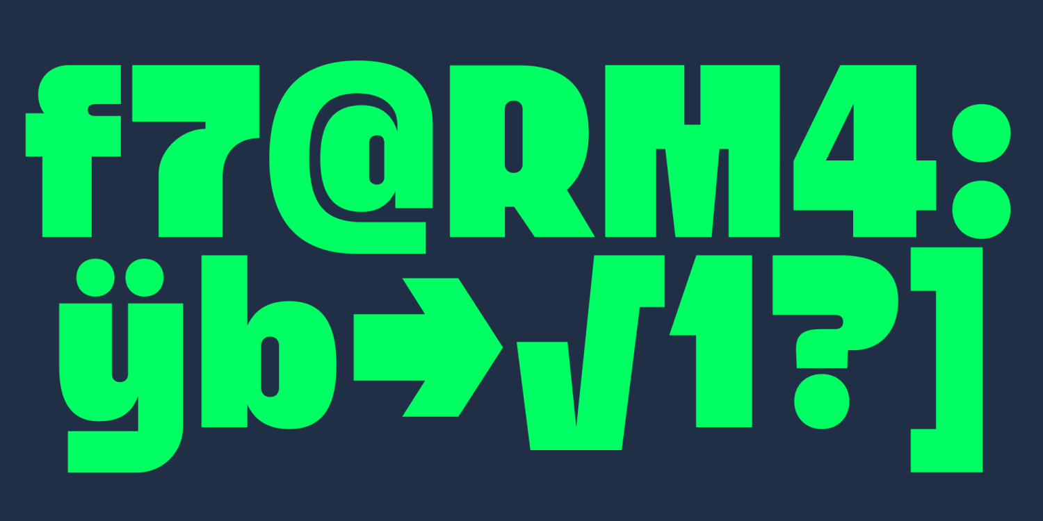 NtT Pipy Font Poster #1