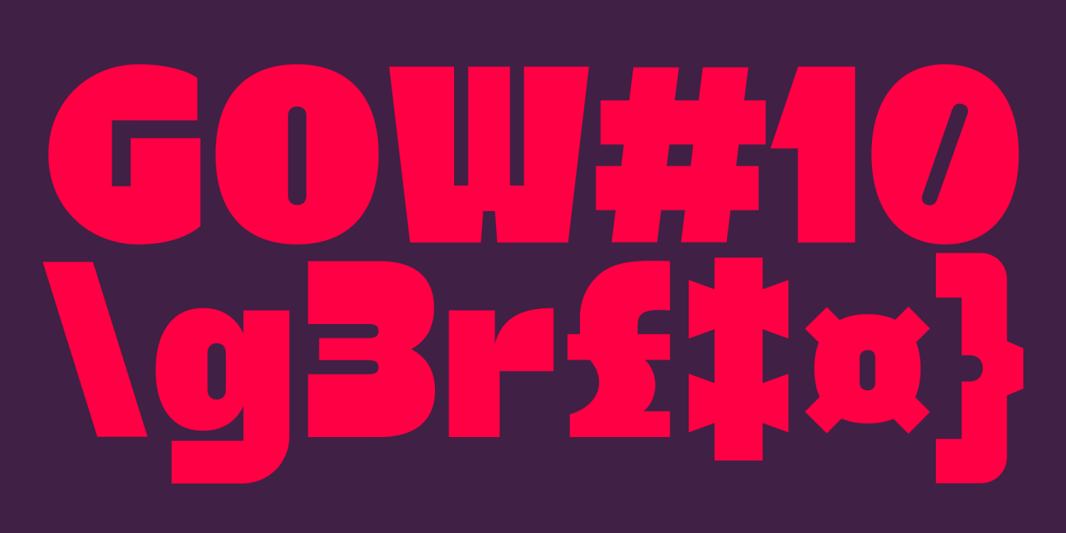 NtT Pipy Font Poster #1