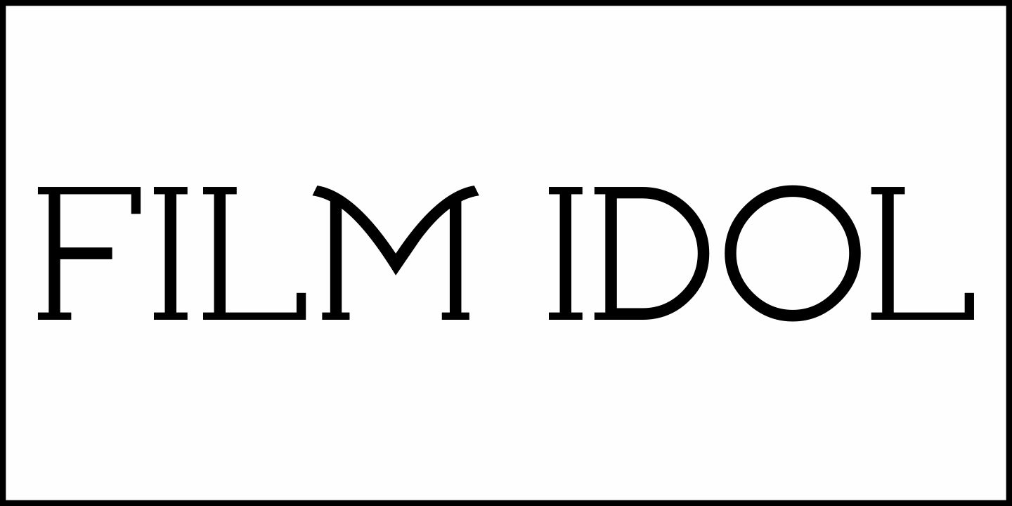 Film Idol Font Poster #1