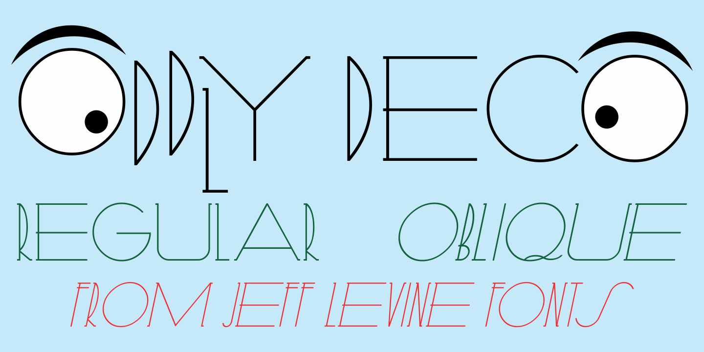 Oddly Deco Font Family