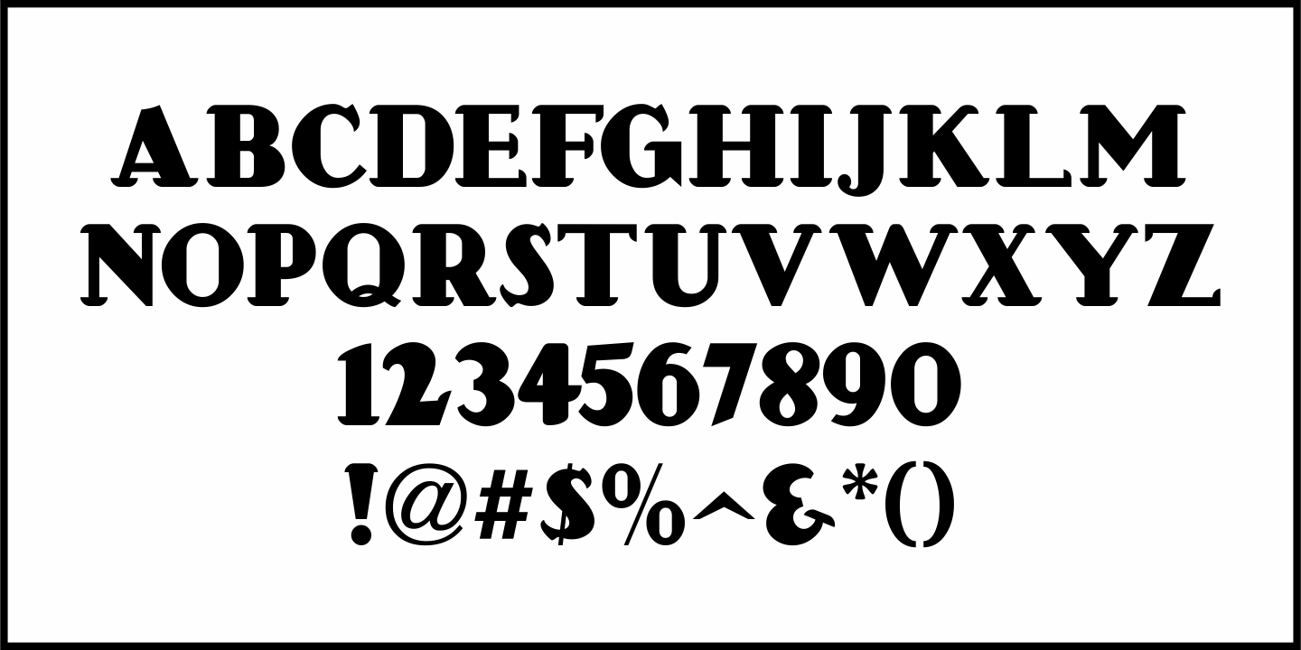 Maybrook Font Poster #1