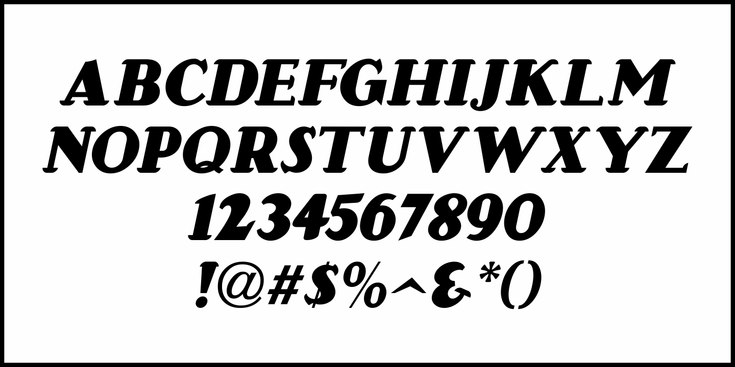 Maybrook Font Poster #1