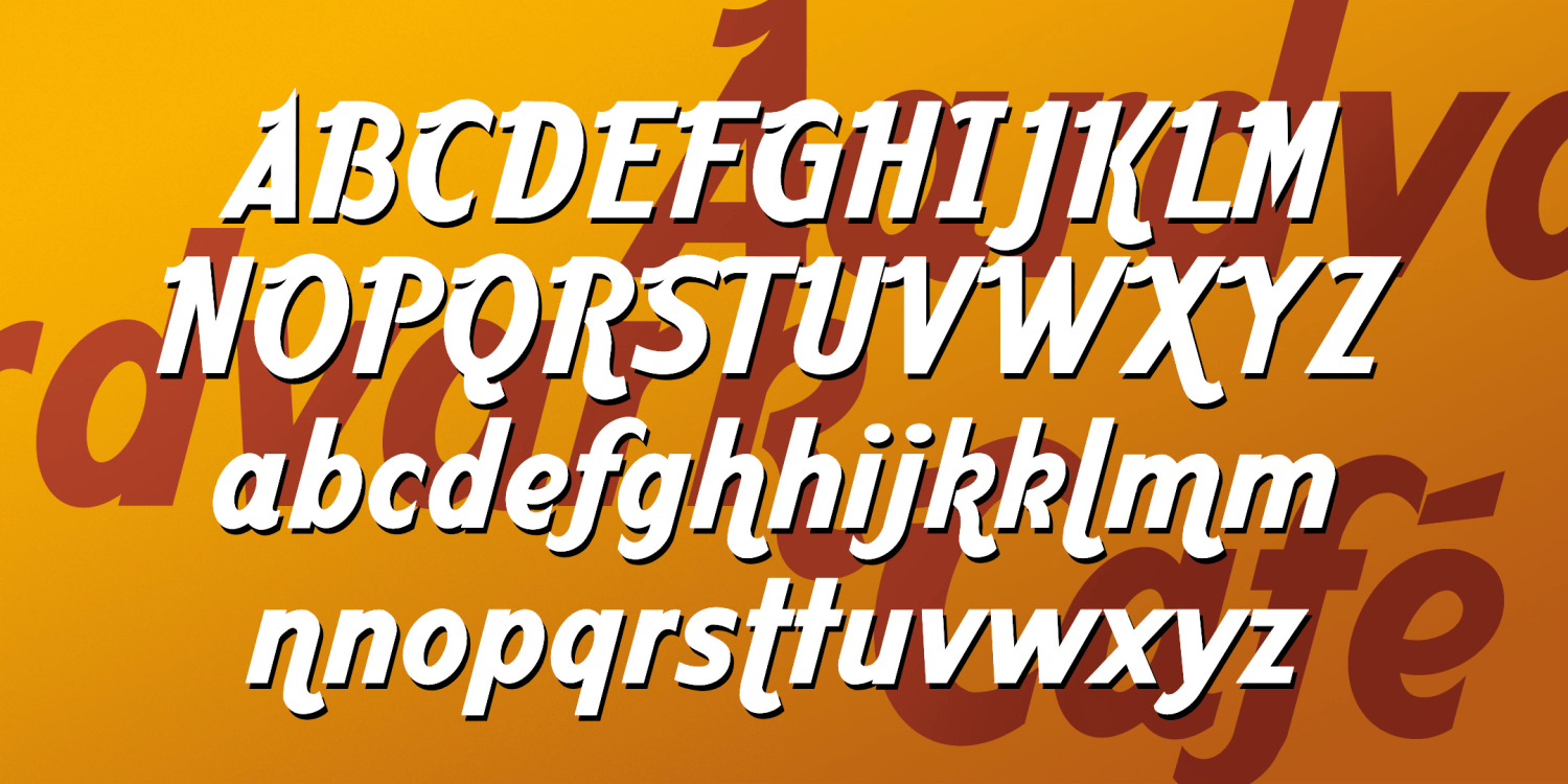 Aardvark Café Font Family Poster