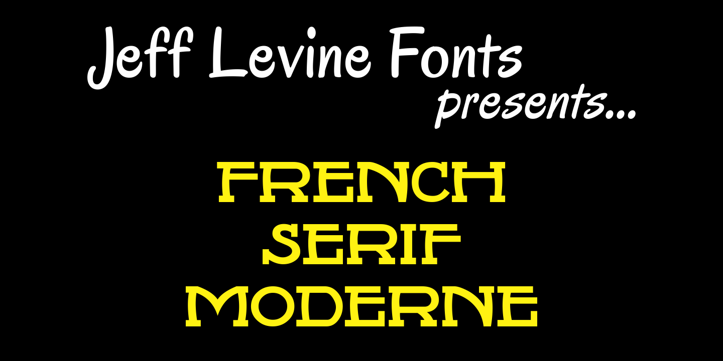 French Serif Moderne Font Poster #1