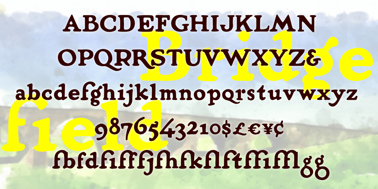 Bridgefield Regular Font Family