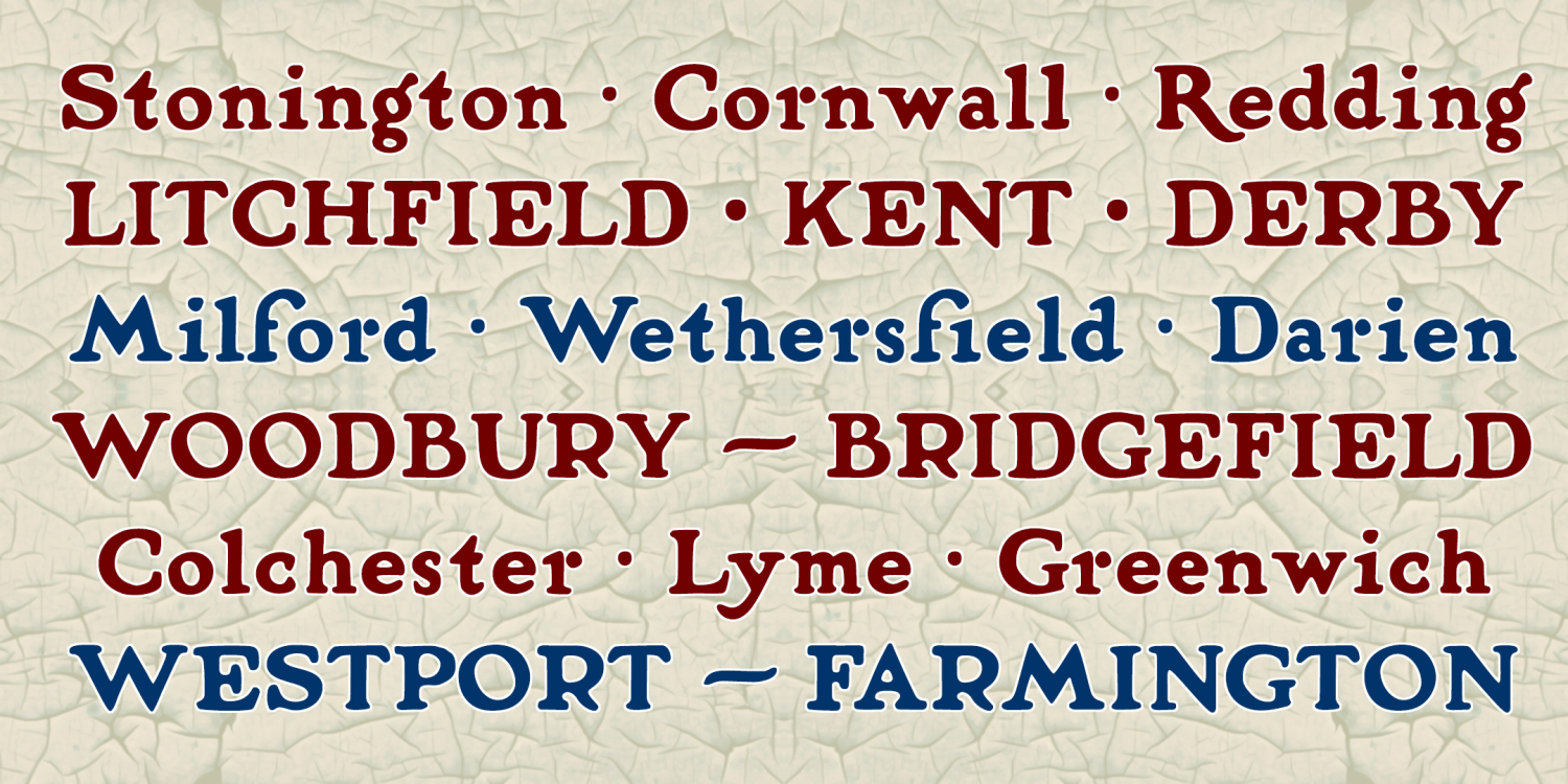 Bridgefield Regular Font Poster #2
