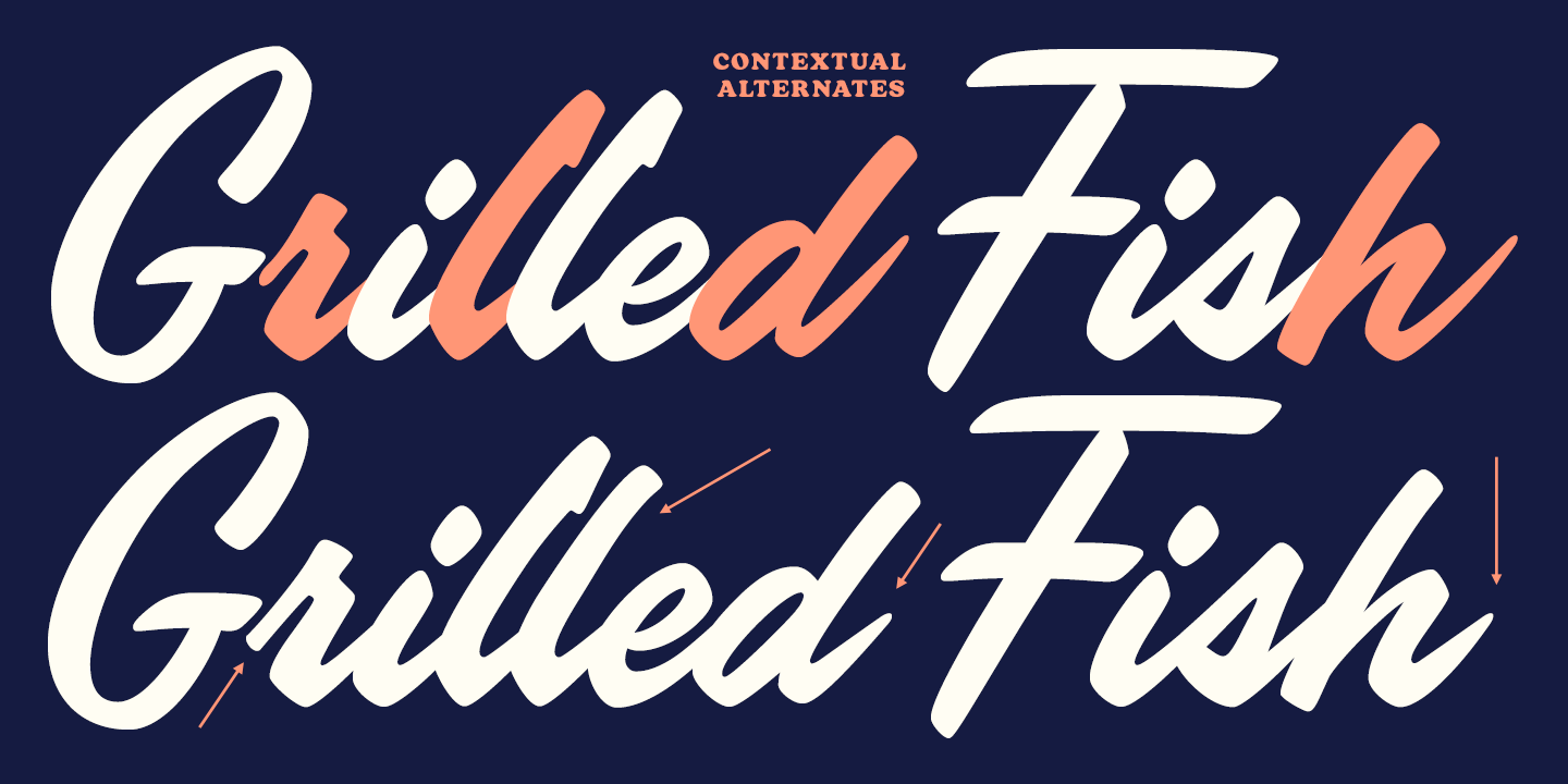 Poolside Font Poster #1