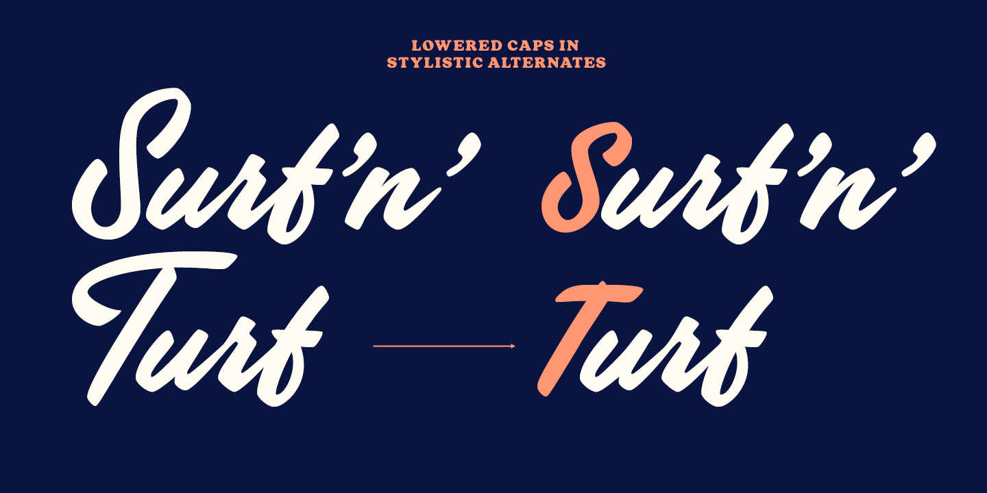 Poolside Font Poster #1