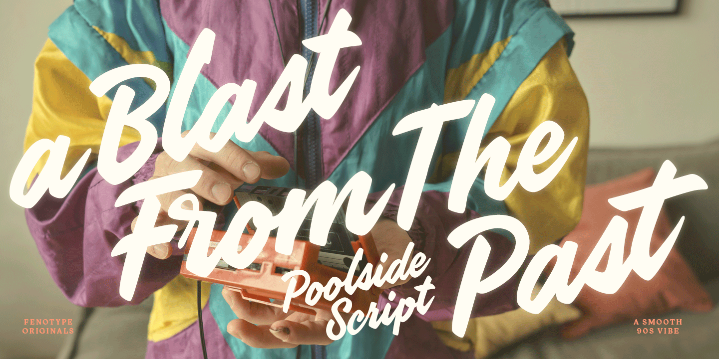 Poolside Font Poster #1