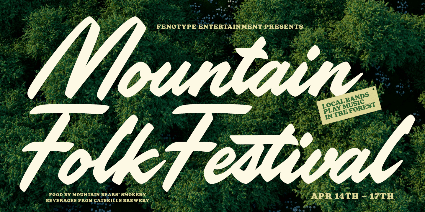 Poolside Font Poster #1