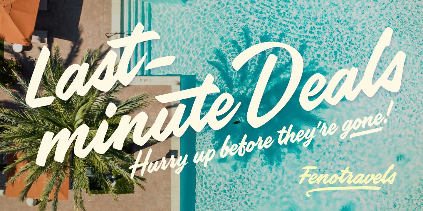 Poolside Font Poster #1