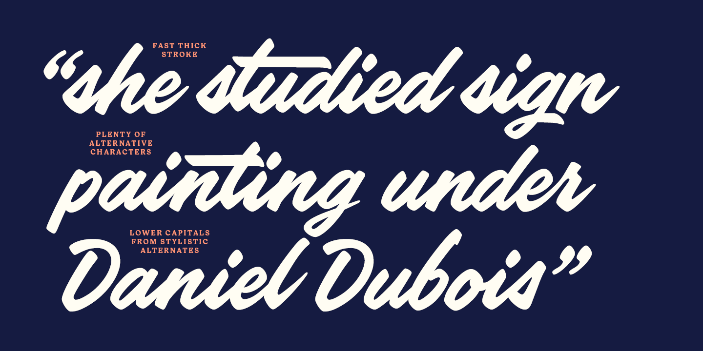 Poolside Font Poster #1