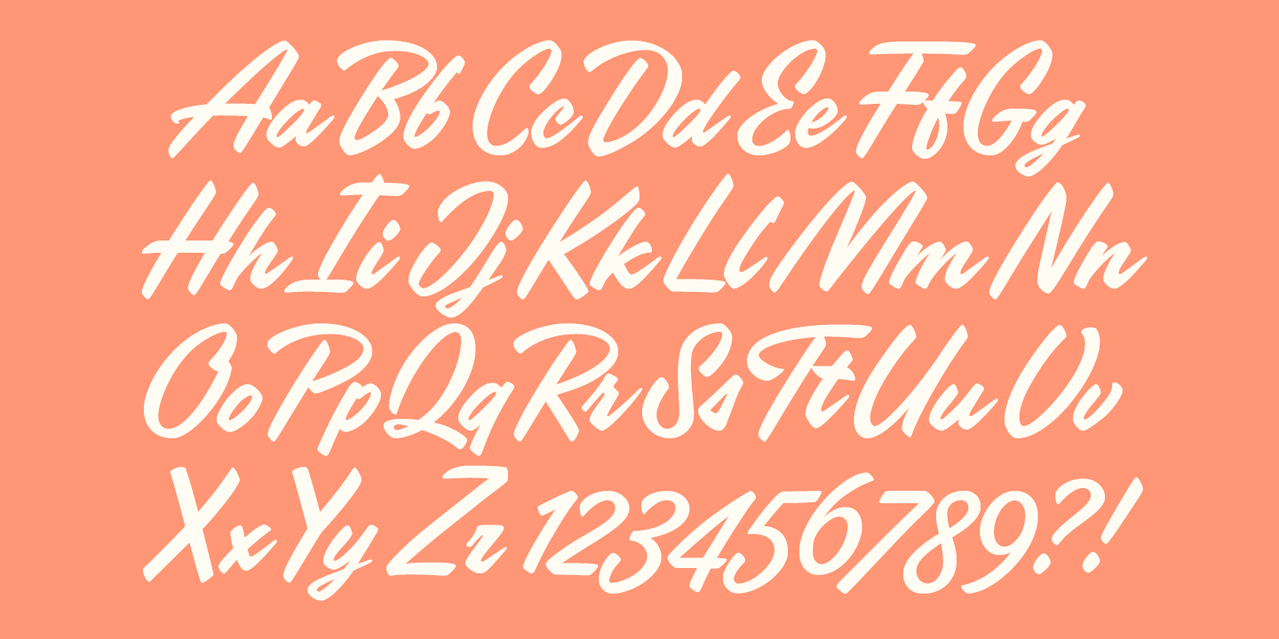 Poolside Font Poster #1