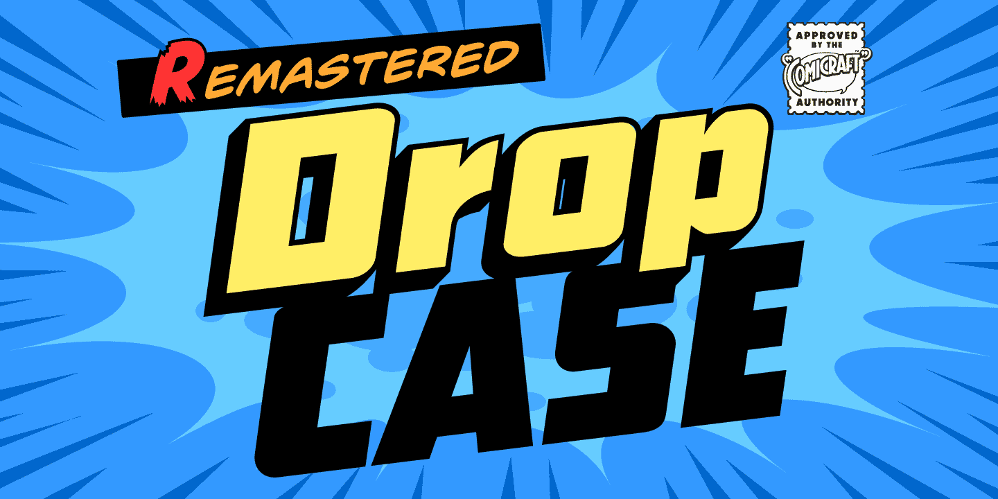 Drop Case Font Poster #1