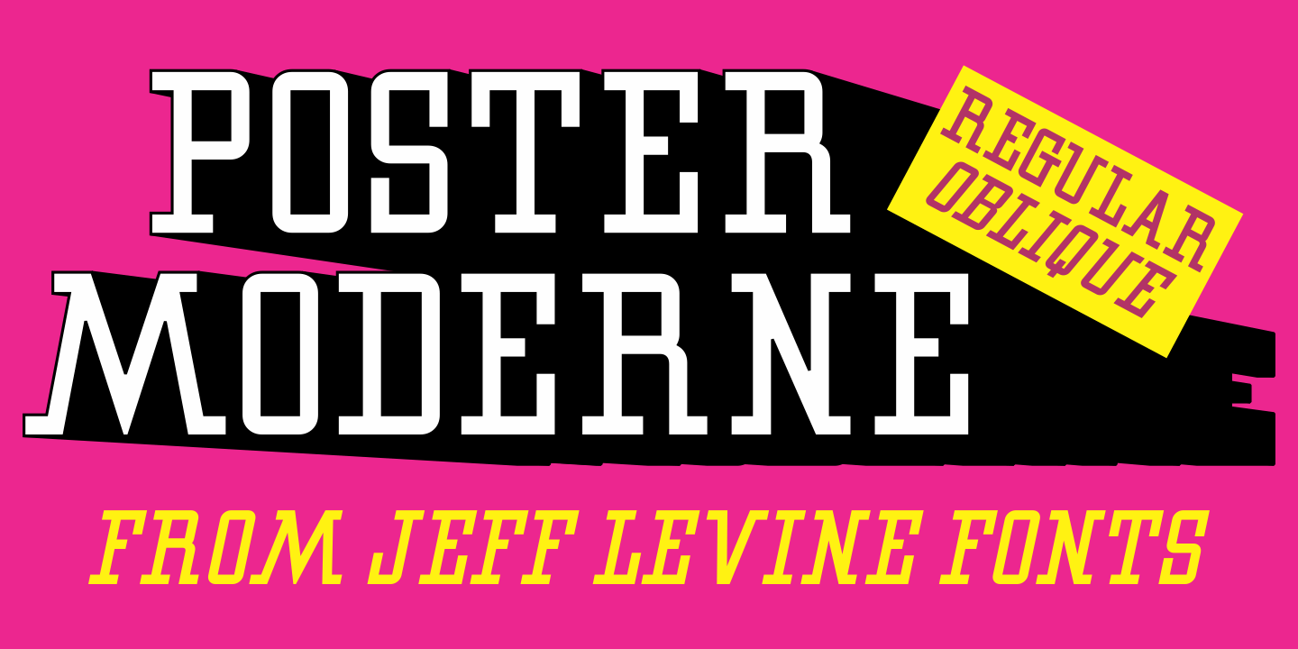Poster Moderne Font Family Poster