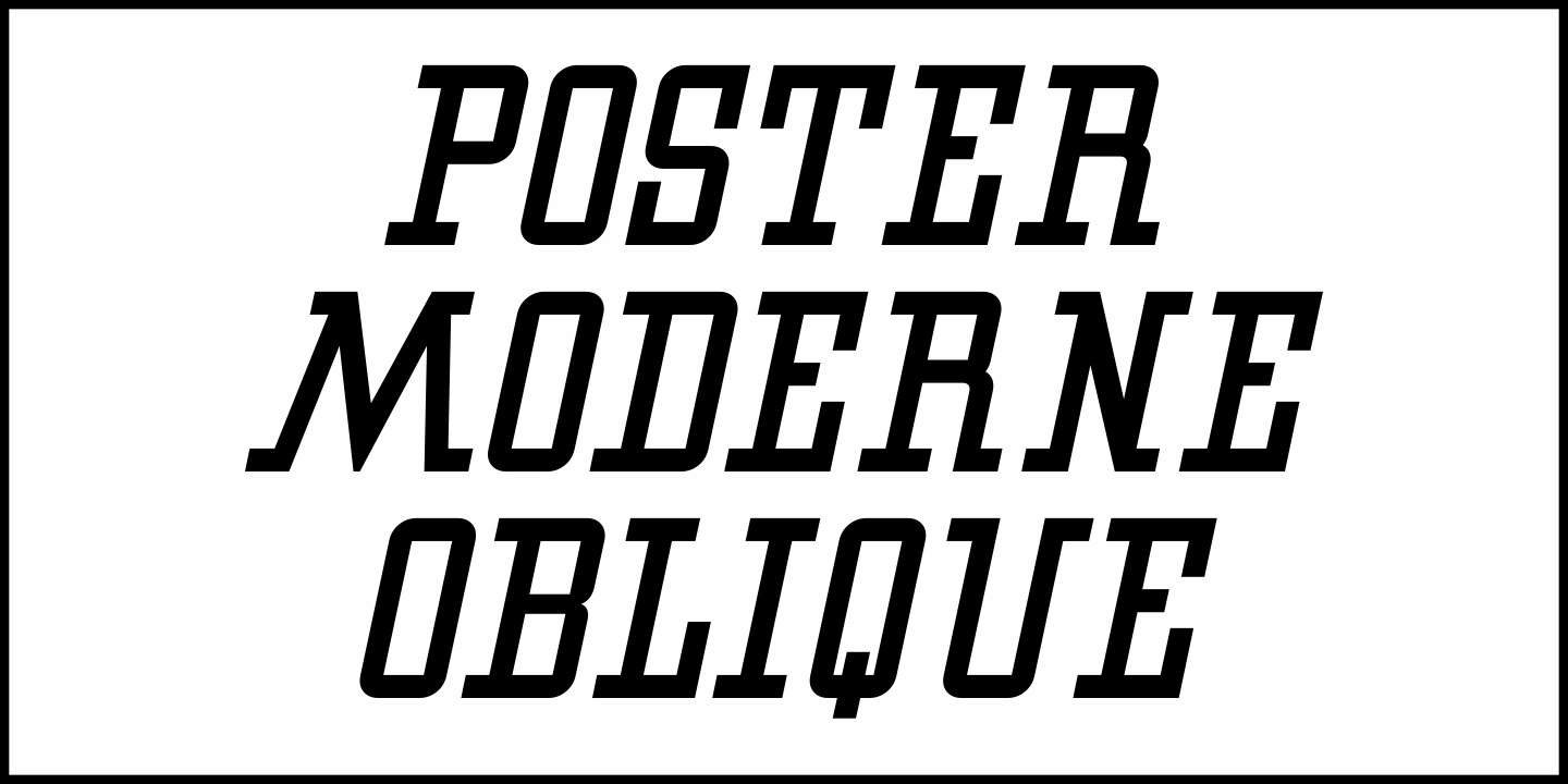 Poster Moderne Font Poster #4