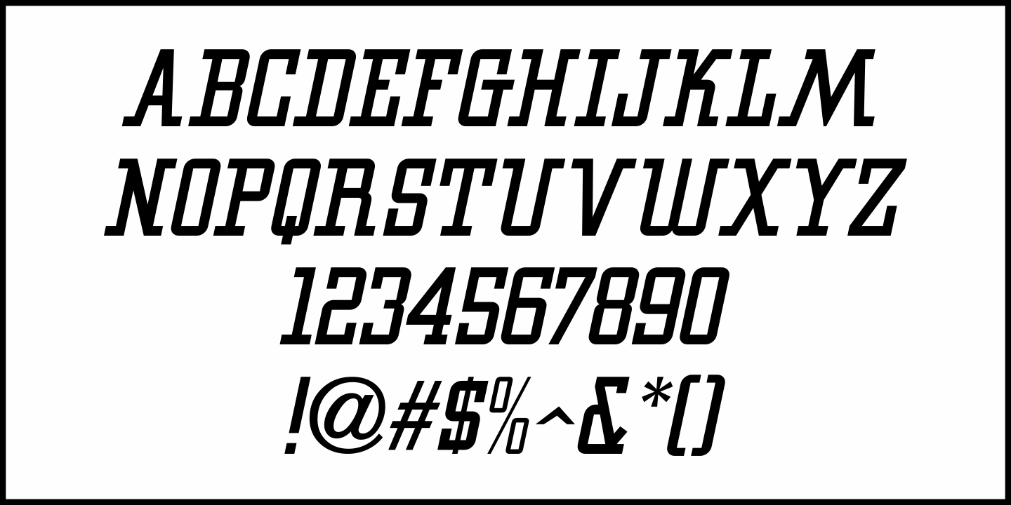 Poster Moderne Font Poster #5
