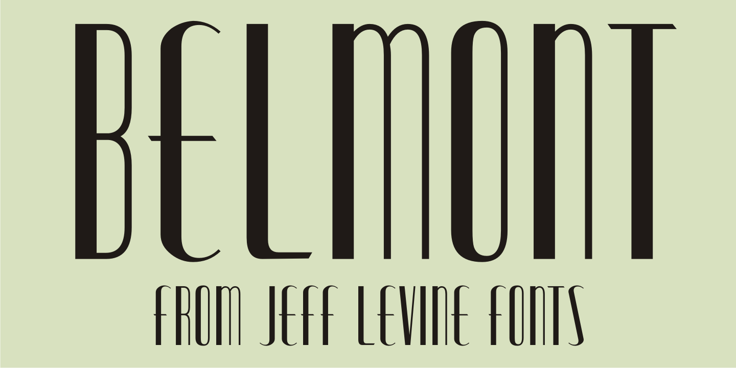 Belmont Font Family Poster