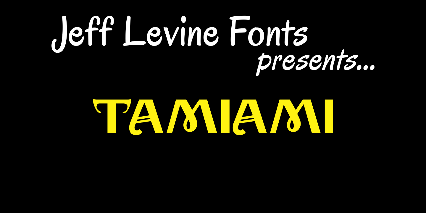 Tamiami Font Family Poster