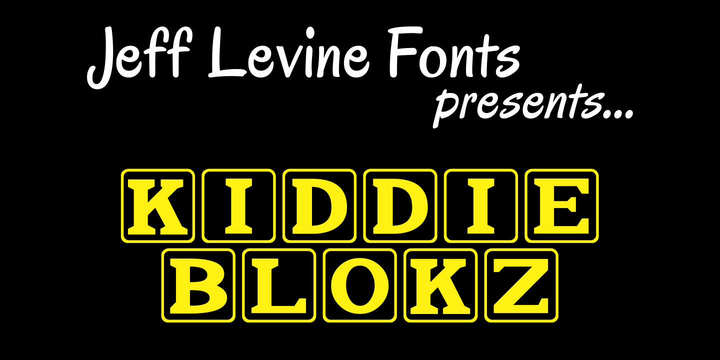 Kiddie Blokz Font Family Poster