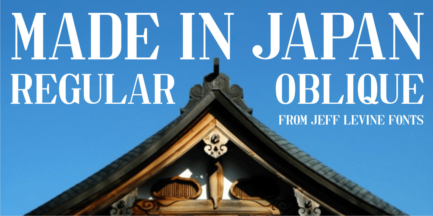 Made in Japan Font Family Poster