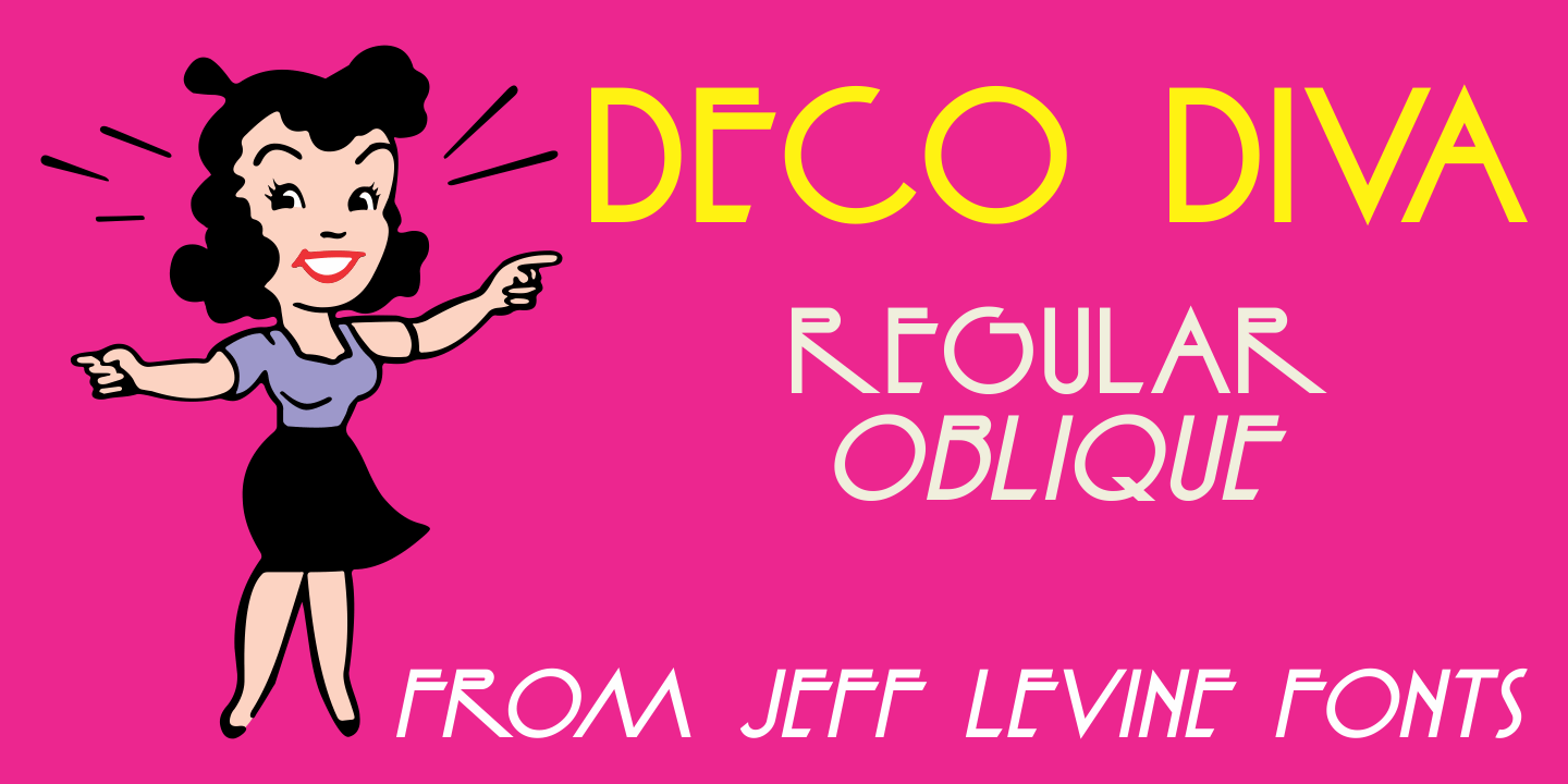 Deco Diva Font Poster #1