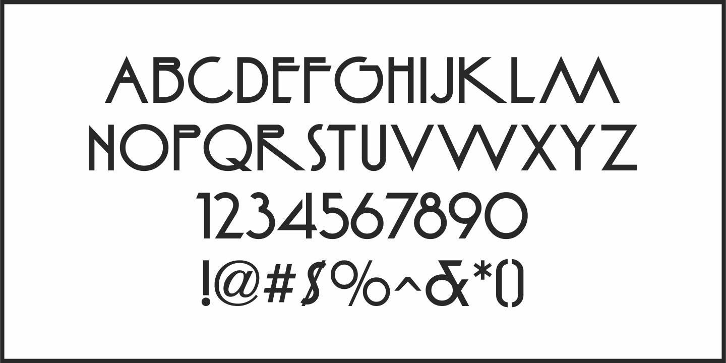 Deco Diva Font Poster #3