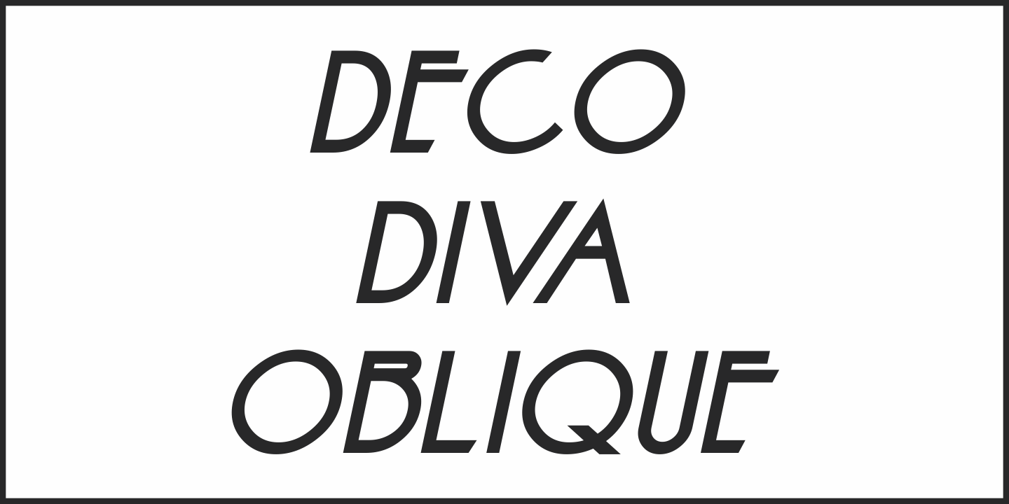 Deco Diva Font Poster #4