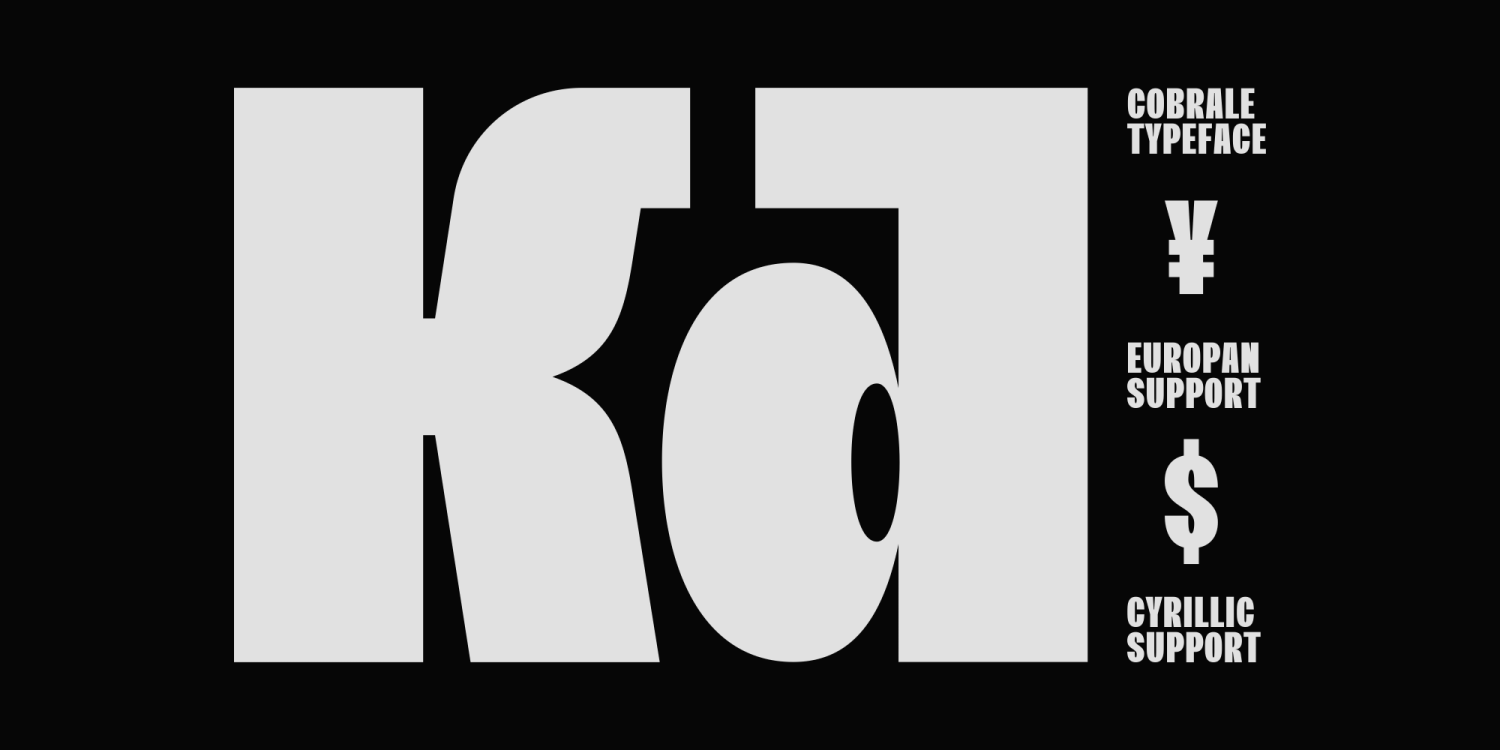 Cobrale Font Poster #7