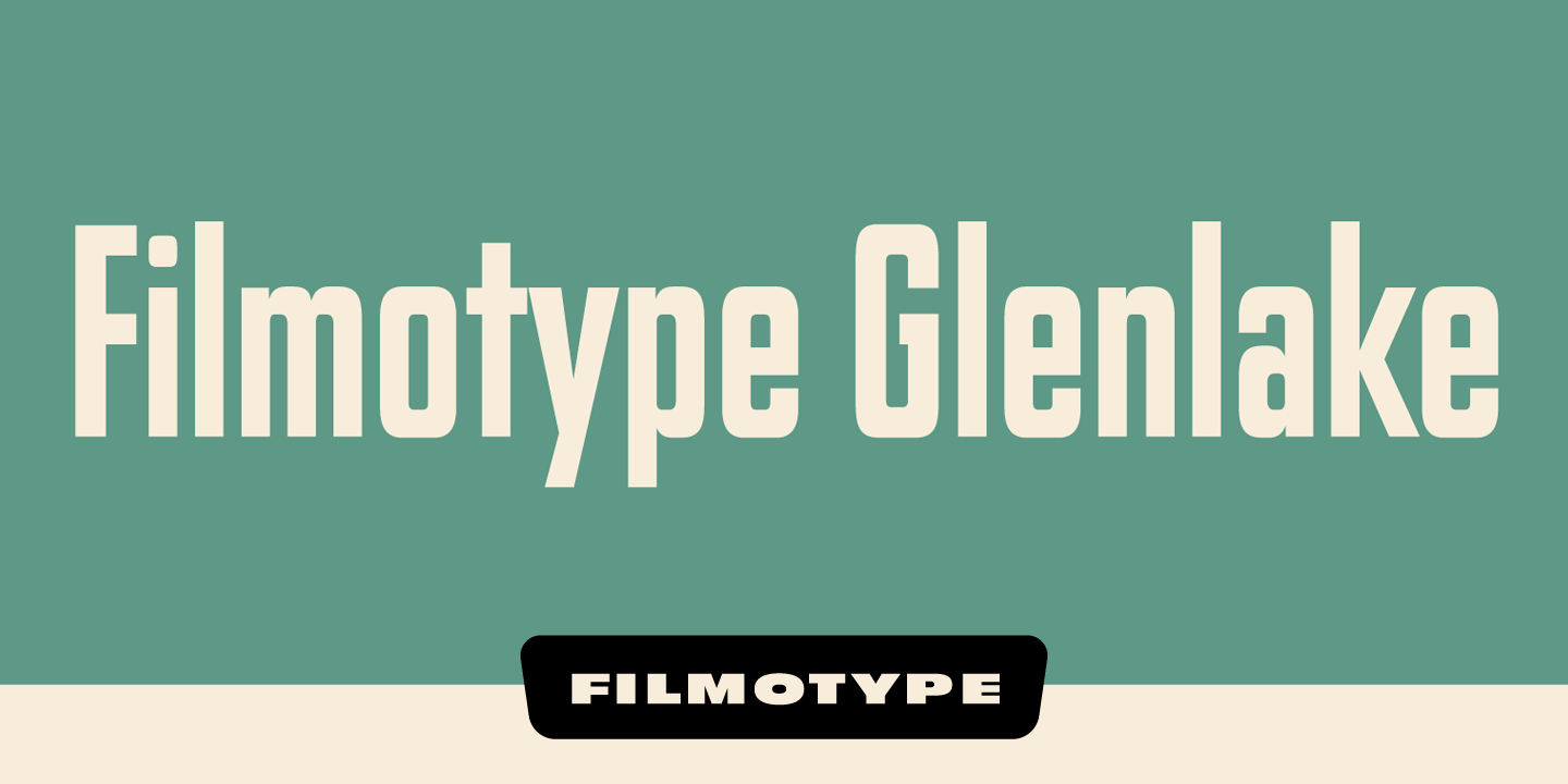 Filmotype Glenlake Font Poster #1