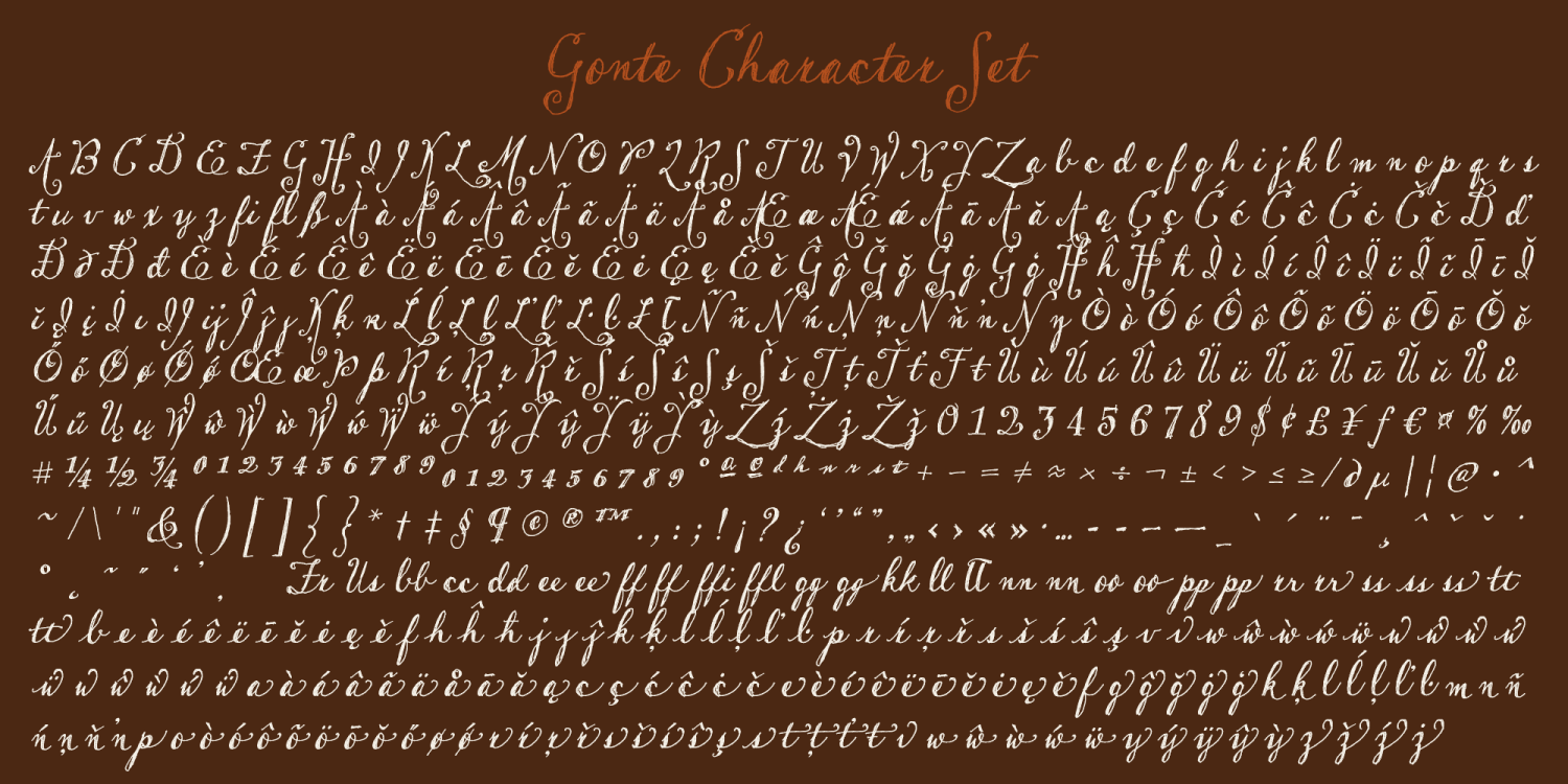 Gonte Font Poster #1