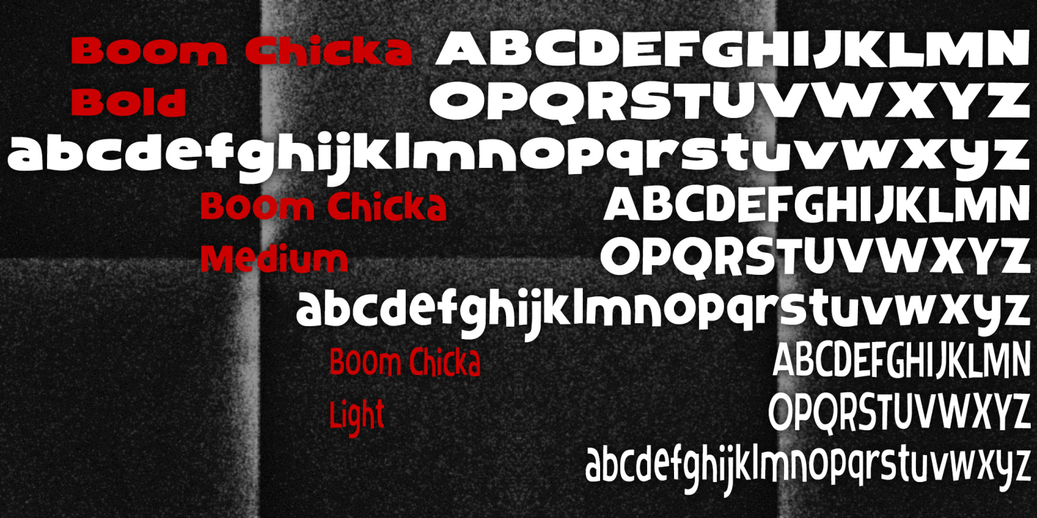 Boom Chicka Bold Font Poster #1